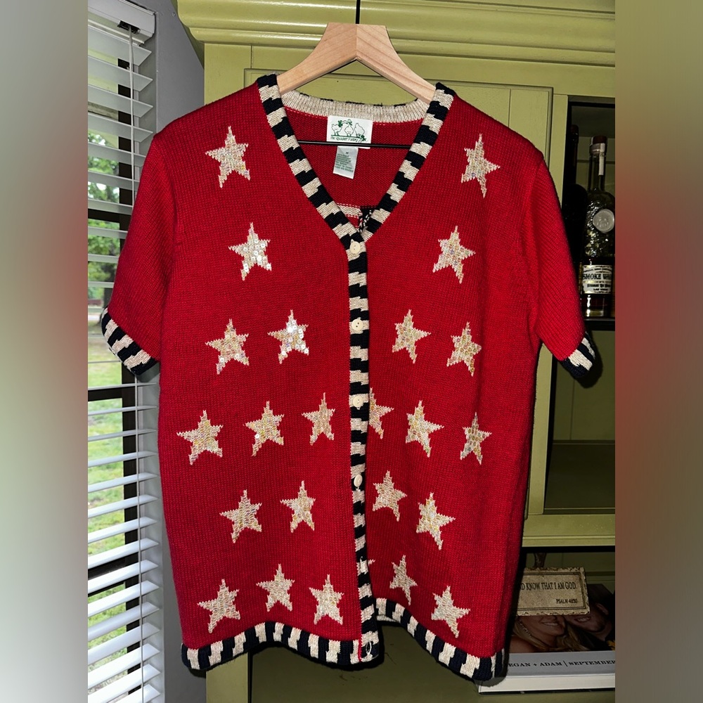 Vintage flag sweater